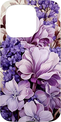 Miniatura 14 de Funda para iPhone 12 mini Lavender Floral Purple Flower