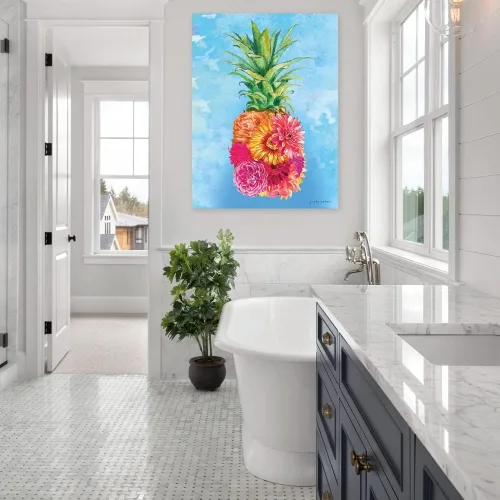 Miniatura 2 de Fine Art Canvas Gregory Gorham, obra de arte sobre lienzo de piña, 30.0 in de ancho x 40.0 in de alto, decoración de pared grande envuelta