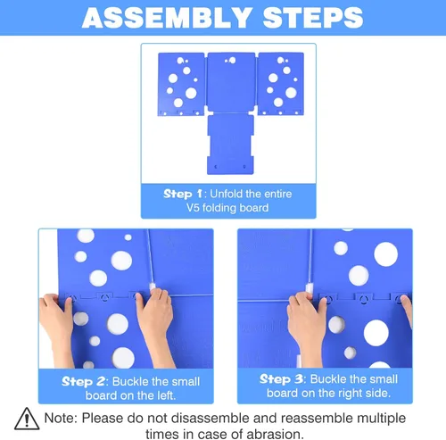 Miniatura 8 de BoxLegend V5 - Carpeta plegable para camisas, carpeta de ropa, fácil y rápido de plegar, asistente de lavandería para carpetas de lavandería Azul