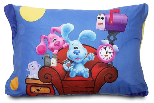 Miniatura 7 de Blues Clues You Are Smart - Juego de ropa de cama infantil de 4 piezas, incluye edredón, juego de sábanas, sábana bajera, sábana superior + funda