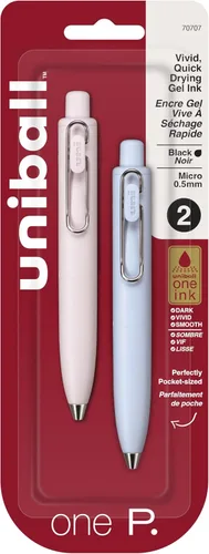 Miniatura 8 de uni one P Bolígrafos de gel retráctiles, micro punto (0.020 in), mandarina, uva y barriles de yogur, tinta negra, paquete de 3 Yogur de Uva Mandarina