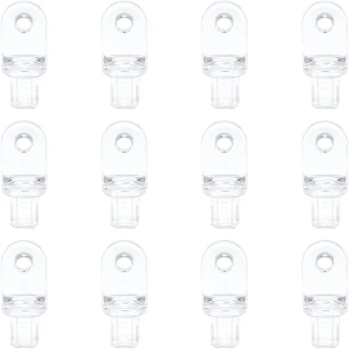 Miniatura 8 de 12 puntas de varilla inclinable de hardware, piezas de repuesto de persianas verticales para ventanas interiores de reparación transparente