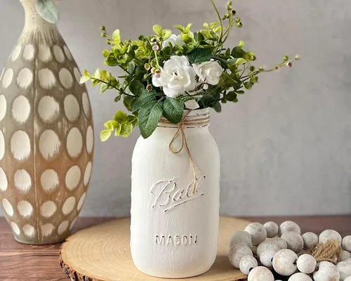 Miniatura 8 de Centros de mesa de tarro de masón, centros de mesa rústicos para baby shower, centros de mesa de boda, despedida de soltera, cumpleaños, decoración