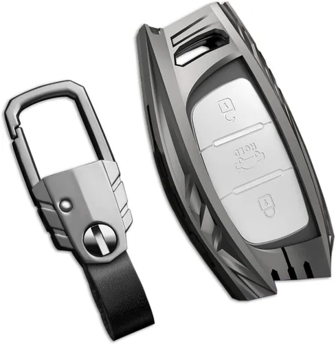 Miniatura 27 de Funda para llavero Nissan con llavero, elegante y duradera funda de protección de aleación de zinc compatible con Altima Maxima Rogue Armada