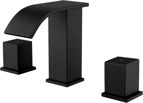 Miniatura 7 de Grifo de Baño para Lavabo de 3 Orificios con Desagüe Emergente y Manguera de Suministro de Grifos cUPC, Grifo de Lavabo de Baño Extendido de Latón