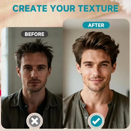 Miniatura 5 de Peine de textura, peine voluminizador de textura esponjosa para hombres y mujeres, herramienta de peinado texturizante de dientes anchos