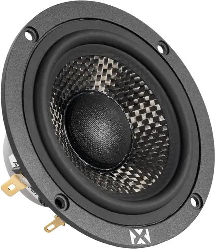 Miniatura 5 de NVX XQS3v2 - Altavoces para automóvil de rango medio de la serie XQ v2 de 3.5 pulgadas, pico de 200 W / par RMS de 100 W, conos de fibra de carbono