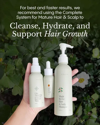 Miniatura 6 de Frøya Organics Ultra Thickening & Growth - Spray tónico hidratante para el cabello para reequilibrar y nutrir el cuero cabelludo seco, con aceite