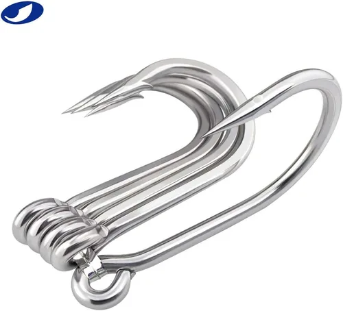 Miniatura 4 de OCEAN CAT Marlin - Gancho de arrastre de acero inoxidable con púas de punto de compensación de pulpo, círculo, anzuelos de pesca, aparejos de pesca