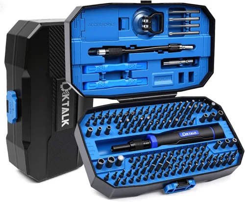 Miniatura 15 de Kit de herramientas de reparación electrónica 49 en 1 con puntas magnéticas S2, destornillador de precisión, puntas extendidas, pinzas, herramienta