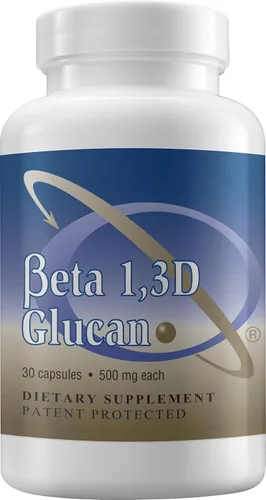 Transfer Point Suplemento de apoyo inmunológico Beta glucano altamente purificado 500 mg por cápsula (fibra de b-glucano) (paquete de 1)