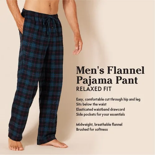 Miniatura 2 de Tienda Essentials - Pantalón de pijama de franela para hombre (disponible en tallas Big y Tall - grandes y altas)