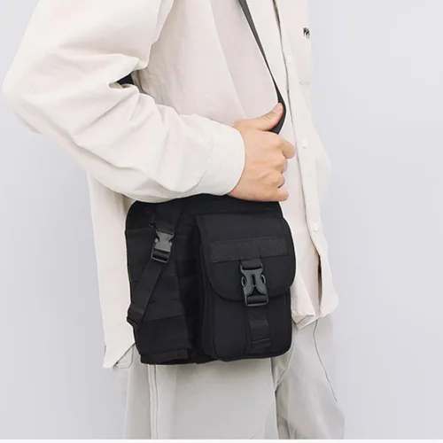 Miniatura 3 de Bolsas de hombro con soporte para botella de agua, bolsa cruzada para botella de agua, bolsa cruzada para deportes al aire libre, Azul, Bolsa