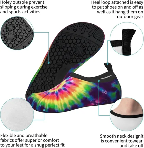 Miniatura 7 de Waterpark Essentials-Water Shoes for Boy Girl Kids Swim Water Shoes Quick Dry Non-Slip Water Skin Barefoot Aqua Pool Socks for Beach Outdoor Gift