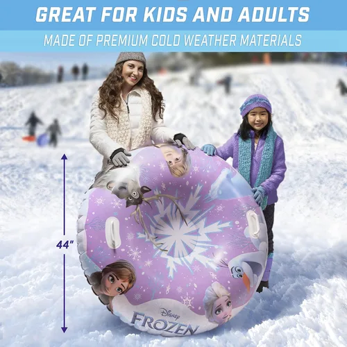 Miniatura 4 de GoFloats Winter Snow Tubes - Choose from Unicorn, Disney's Frozen, Ice Dragon, Polar Bear, Penguin, Flamingo - Inflatable Sled for Kids and Adults