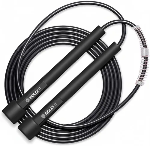 Boldfit Cuerda de saltar para hombres y mujeres con cuerda de salto de velocidad de altura ajustable para ejercicio, gimnasio, deportes fitness