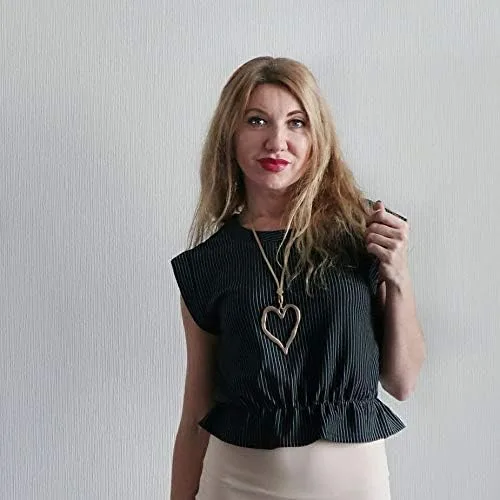 Miniatura 4 de Collar con colgante de corazón de amor para mujer, joyería de moda, collares largos de suéter Chian