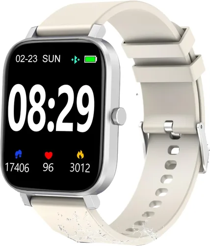 Miniatura 8 de Choiknbo Reloj inteligente con rastreador de fitness para teléfonos Android/iOS, pantalla táctil completa de 1.69 pulgadas con monitor de frecuencia