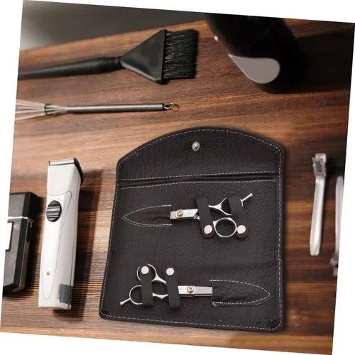 Miniatura 6 de 3 unids negro tijeras bolsa peluquería tijeras bolsa de tijera bolsa de estilista de pelo Tijera bolsa estilista de tijeras bolsa de tijeras