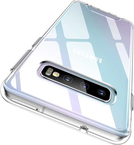 Rayboen Funda para Galaxy S10 Plus, diseño transparente a prueba de golpes, funda de protección a prueba de golpes, parte trasera de policarbonato