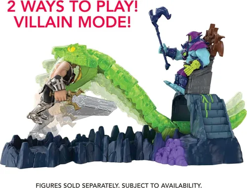 Miniatura 4 de He-Man and The Masters of the Universe Chaos Snake Attack Playset, Skeletor Fortress con 2 figuras de acción (He-Man y Skeletor), regalo