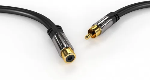 Miniatura 2 de KabelDirekt Cable de extensión RCA – 10 pies – Cable resistente a roturas para una calidad de sonido brillante