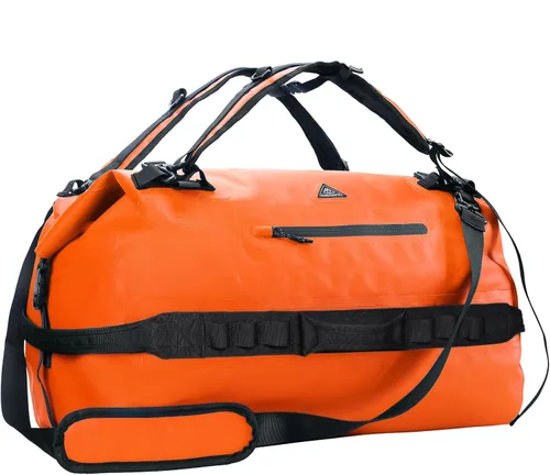 Miniatura 10 de Haimont Mochila Duffel Grande Impermeable con Parte Superior Enrollable, Bolsa Duffel Seca de Servicio Pesado para Navegación, Viajes, Camping, Negro
