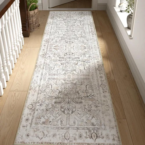 Miniatura 50 de jinchan Lima - Alfombra de pasillo lavable de 2 x 6 pies, antideslizante, de pelo corto, suave, ultrafina, alfombra envejecida para casa de campo