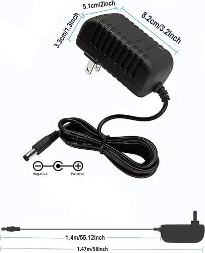 Miniatura 6 de Adaptador de pared de 12.6V 2A AC/DC 100-240 AC a DC Adaptador de fuente de alimentación de 12.6 voltios Transformador Cargador Hoverboard de 0.098