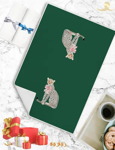 Miniatura 7 de Coquette - Toallas de cocina de leopardo con lazo rosa, toallas de mano retro de moda para baño, paños de cocina con estampado de leopardo funky