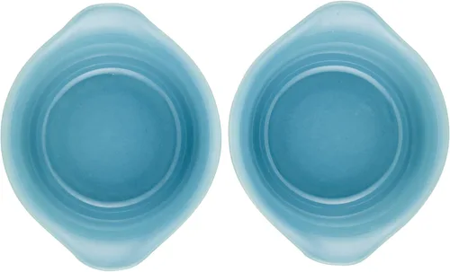 Miniatura 7 de Rachael Ray Serveware Ceramics AOVE y Ramekin - Juego de 4 piezas, color azul agave