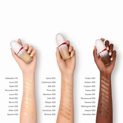 Miniatura 5 de Shiseido RevitalEssence Skin Glow Foundation SPF 30 - Buildable, Medium Coverage - 24-HR Hydration & 12-HR Wear - Transfer, Crease & Fade Resistant