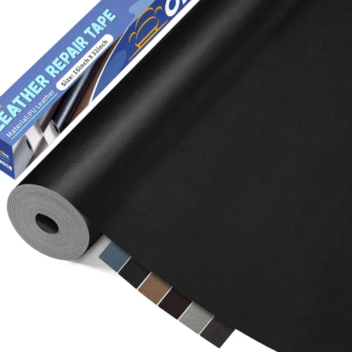 Miniatura 29 de ONine - Parche para reparación de cuero, parche autoadhesivo para sillones, parche de cuero contra rasguños, disponible en diferentes colores, de 5
