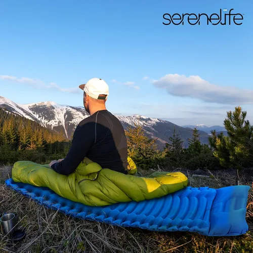 Miniatura 6 de SereneLife Lightweight & Compact Camping Gear – Sleeping Pads & Bags with Built-in Pillows for Outdoor Comfort, Waterproof & Tear-Resistant Design