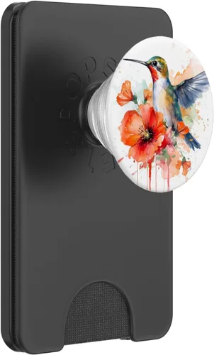 Miniatura 7 de PopSockets PopGrip intercambiables con diseño de flor de amapola