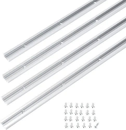 Miniatura 9 de T-Track Abrazaderas de sujeción, 6-3/8 pulgadas de largo x 1-1/4 pulgadas de ancho - carpintería y abrazaderas - anodizado con chorro de arena fina
