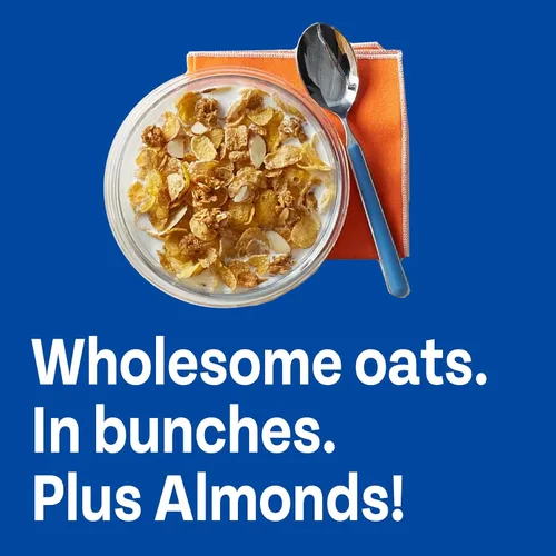 Miniatura 5 de Honey Bunches of Oats Almendra, saludable para el corazón, bajo en grasa, hecho con cereales integrales, caja de 12 onzas (paquete de 3)