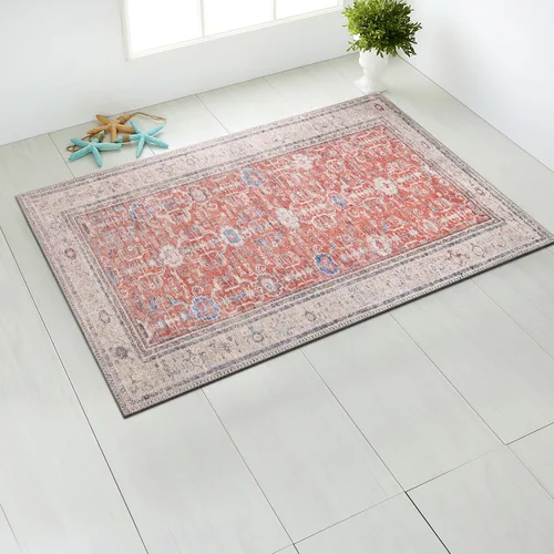Miniatura 96 de CAMILSON Alfombras modernas de lujo para sala de estar, alfombra abstracta vintage de 4 x 6, suave, pelo medio, resistente a las manchas, fácil