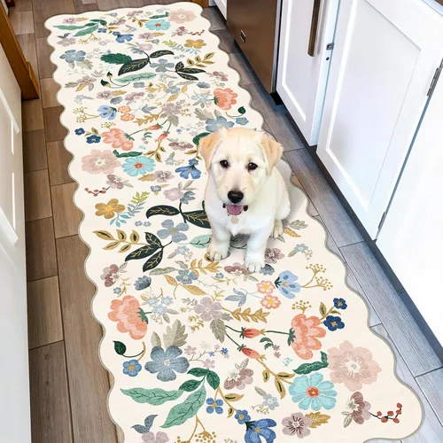 Miniatura 25 de Alfombra lavable para pasillo - 2x7 alfombras de cocina, alfombra para entrada, alfombra vintage, suave, alfombra antideslizante para piso, alfombra