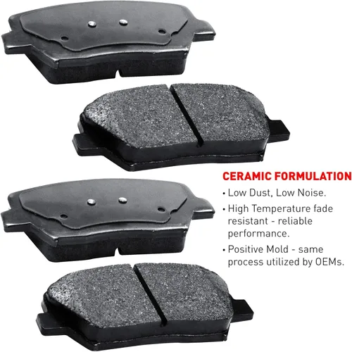 Miniatura 6 de R1 Concepts Kit de frenos delantero y trasero para Lexus CT200h 2011-2014, Toyota Prius 2010-2015 Rotores de freno perforados ranurados Kit