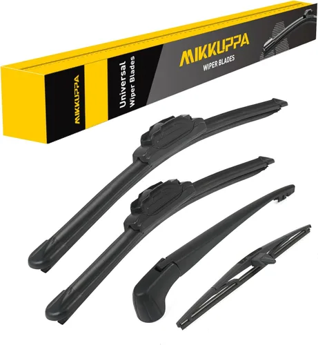 Miniatura 16 de MIKKUPPA Juego de 3 limpiaparabrisas de 22+21+12 pulgadas - Reemplazo para Dodge Durango 2011-2023, Jeep Grand Cherokee 2011-2013 - Limpiaparabrisas