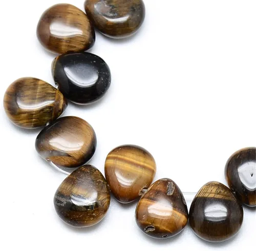 Miniatura 11 de Craftdady 30 cuentas de piedra natural de amazonita facetada con forma de lágrima perforada en la parte superior, cuentas sueltas de cristal