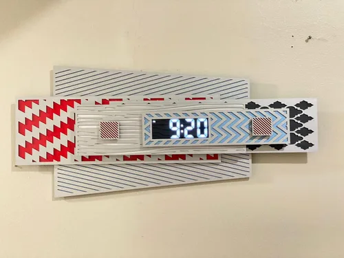 Miniatura 7 de Rocket Reloj de pared digital 3D "Colección de diseño especial de reloj de pared 2023