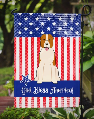 Miniatura 3 de Caroline's Treasures BB3044GF - Bandera patriótica de Estados Unidos para jardín de perro de Asia Central, bandera decorativa para patio exterior