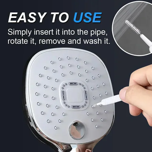Miniatura 2 de Cepillo de limpieza mejorado para cabezal de ducha, cepillo de limpieza antiobstrucción, cepillo de limpieza para cabezal de ducha, cepillo de 10pcs