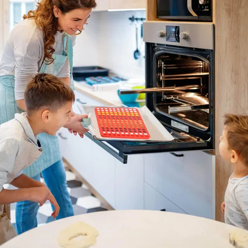 Miniatura 3 de 2 Piezas de Moldes Pequeños de Silicona d, Moldes Semi Esféricos de 140 Cavidades para Chocolate, Horneado, Dulces Caseros, Cuentas de Cera
