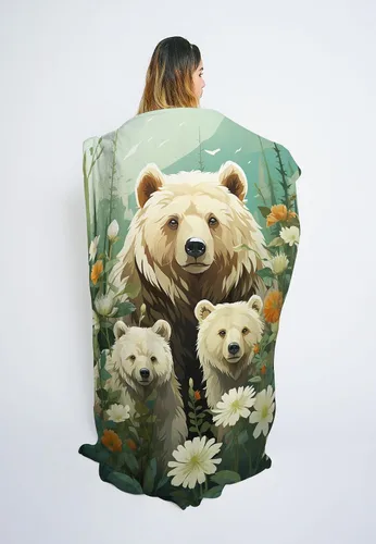 Miniatura 4 de Bear Blanket - Bear Gifts for Friends & Family 30" x 40