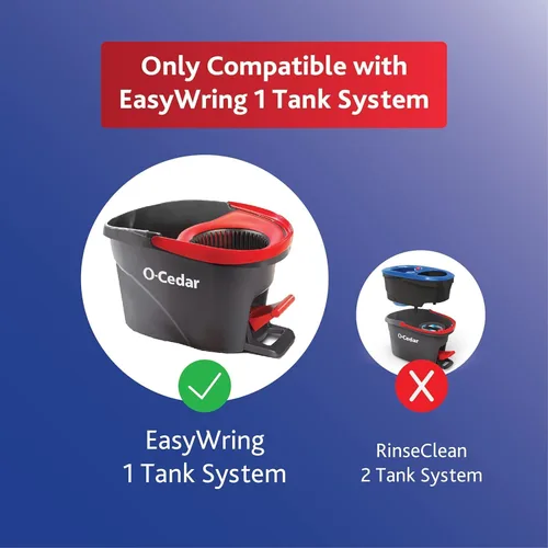 Miniatura 3 de O-Cedar EasyWring - Repuesto de mopa giratoria de microfibra (Paquete de 4)