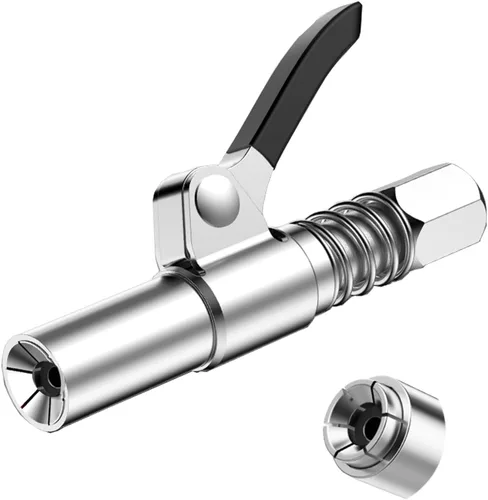 Acoplador de pistola de engrase, accesorios para pistola de engrase, lubricante de bloqueo y liberación rápida, puntas de boquilla de pistola de