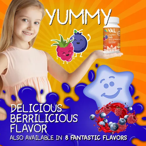 Miniatura 4 de VAL Magnesio para Niños Magnesio de Alta Absorción para Calma, Relajación y Concentración Glicinato de Mg, Citrato y Taurato con Vitamina B6